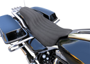 SADDLEMEN Knuckle 2-Up Seat - Black - Ribbed - FLH/FLT '08-'24 808-07B-047K