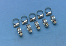 DRAG SPECIALTIES Mini Clamp - Stainless Steel - 10-Pack 2152