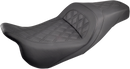 SADDLEMEN Slim Seat - Black - Lattice Stitch - FL '08-'24 808-07B-162