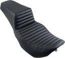 SADDLEMEN Step-Up Seat - Front Tuck-n-Roll - Black - FLHR/FLHX 897-06-171