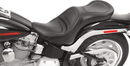 SADDLEMEN Seat - Explorer™ - Without Backrest - Stitched - Black - FLSTF '07-'17 806-12-0291