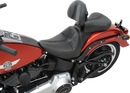 SADDLEMEN Dominator Pillion Pad - Standard Reach - Black w/ Gray Stitching - FL/FX '06-'17 806-12-0162