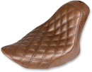 SADDLEMEN Renegade Solo Seat - Lattice Stitched - Brown - FL/FX '06-'17 806-12-002BLS
