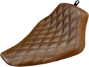 SADDLEMEN Renegade Solo Seat - Lattice Stitched - Brown - FLS '12-'17 812-26-002BLS