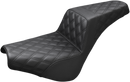 SADDLEMEN Step-Up Seat - Full Lattice Stitch - Black - FX '18-'24 818-30-175
