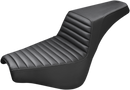 SADDLEMEN Step-Up Seat - Front Tuck-n-Roll - Black - FX '18-'24 818-30-171