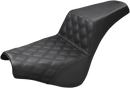 SADDLEMEN Step-Up Seat - Front Lattice Stitch - Black - FX '18-'24 818-30-172