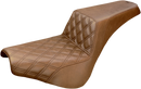 SADDLEMEN Step-Up Seat - Front Lattice Stitch - Brown - FX '18-'24 818-30-172BR