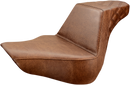 SADDLEMEN Step-Up Seat - Rear Lattice Stitch - Brown - FL/FX '18-'24 818-27-173BR