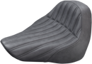 SADDLEMEN Knuckle Solo Seat - Ribbed - Black - FL/FX '18-'24 818-27-0023
