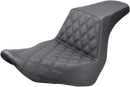 SADDLEMEN Step-Up Seat - Front Lattice Stitch - Black 818-29-172