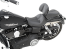 SADDLEMEN Dominator Pillion Pad - Standard Reach - Black w/ Gray Stitching - FL/FX '06-'17 806-04-0162