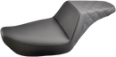SADDLEMEN Step-Up Seat - Rear Lattice Stitched - Black - FXD 896-04-173