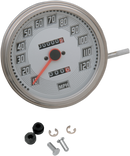 DRAG SPECIALTIES FL-Billet Look Style 2240:60 Speedometer - White Face 75695