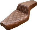 SADDLEMEN Step-Up Seat - Front Lattice Stitch - Brown - XL 807-03-172BR