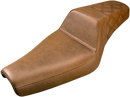 SADDLEMEN Step-Up Seat - Rear Lattice Stitch - Brown - XL 807-11-173BR