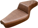 SADDLEMEN Step-Up Seat - Rear Lattice Stitch - Brown - XL 807-03-173BR