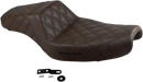 SADDLEMEN Step-Up Seat - Full Lattice Stitch - Brown - XL 807-11-175BR