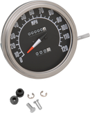 DRAG SPECIALTIES 5" MPH FL-Style 2:1 Speedometer with Tach - '68-'84 Black Face 72761M