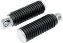 DRAG SPECIALTIES Passenger Pegs - Rubber - Chrome End 72497