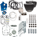 S&S CYCLE 124" Power Package - Gear Drive - Highlighted Fins - Chrome Pushrod Tubes - 107" M8 310-1053A