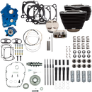 S&S CYCLE 124" Power Package - Gear Drive - Non-Highlighted Fins - Black Pushrod Tubes - 107" M8 310-1059A