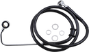 DRAG SPECIALTIES Brake Line - +8" - Black - '15-'17 Softail 618302-8BLK