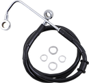 DRAG SPECIALTIES Brake Line - +10" - Black - '15-'17 Softail 618302-10BLK