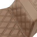 SADDLEMEN Step-Up Seat - Extended Reach - Full Lattice Stitch - Brown - FL '08-'24 808-07B-175BREX