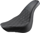 SADDLEMEN Profiler Seat - Front Lattice/Rear Smooth - Black - FL/FX '18-'23 818-27-149