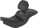SADDLEMEN Roadsofa™ Seat - Carbon Fiber - With Backrest - Black - Indian I14-07-185BR