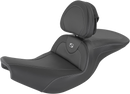 SADDLEMEN Heated Roadsofa™ Seat - Carbon Fiber - With Backrest - Black - Indian I14-07-185BRHCT