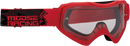 MOOSE OFFROAD Qualifier Goggle - Agroid - Red - Clear Lens 2601-2654