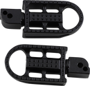 BILTWELL Mushman Foot Pegs - Standard - Black Electroplated 7002-201-04