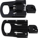 BILTWELL Punisher Foot Pegs - Passenger - Black - M8 7005-203-04