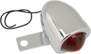 DRAG SPECIALTIES Bullet Light - Side-Mount - Left - Red Lens - Chrome 162092-BC207