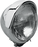 DRAG SPECIALTIES Headlight with Visor- H-4 - 5-3/4" - Chrome 206002HDV-BXLB2