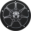 REKLUSE Derby Cover - Wrinkle Black - Big Twin RMS-0515004