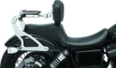 Kuryakyn Fixed Mounts Multi-Purpose Driver and Passenger Backrest with Luggage Rack for Harley Davidson Dyna Models (2006-2017), Part Number 7095