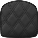 SADDLEMEN Sissy Bar Pad - Lattice Stitched - Black 040843