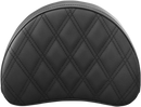 SADDLEMEN Sissy Bar Pad - Lattice Stitched - Black 051343