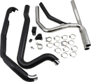 COBRA Powerport Dual Headpipes for HD Trike Models - Black 6254RB