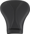 SADDLEMEN Dominator Pillion Pad - Touring - Black w/ Gray Stitching - FL '08-'25 808-07B-0142L
