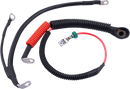 DRAG SPECIALTIES Black Battery Cable Set - '09-'13 FLH/T E25-0091B-D7