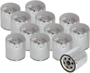 S&S CYCLE Oil Filters - Chrome - 12-Pack 310-0240