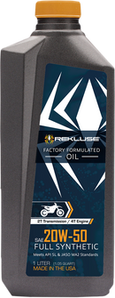 REKLUSE 2T Trans/4T Engine Oil - 20W-50 RMS-1099002