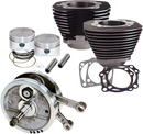 S&S CYCLE 96" Sidewinder® - 3.625" Big Bore - Stroker Kit - Wrinkle Black - Evolution Big Twin 91-7661