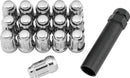 QuadBoss Spline Lug Nuts 12x1.25 - Silver for Powersports Vehicles