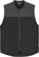 ICON Chamonix™ Vest 4XL Black with Reinforced Cordura® Denim and Impact Protection - Part