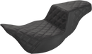 SADDLEMEN Step-Up Seat - Extended Reach - Full Lattice Stitch - Black - FL '08-'24 808-07B-175E